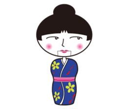 KIRIKO of the kokeshi doll sticker #6379593