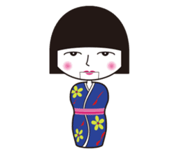 KIRIKO of the kokeshi doll sticker #6379594