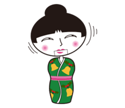 KIRIKO of the kokeshi doll sticker #6379599