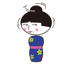 KIRIKO of the kokeshi doll sticker #6379611