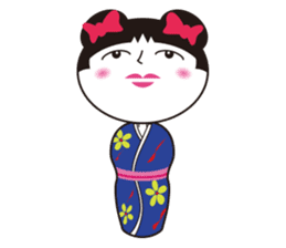 KIRIKO of the kokeshi doll sticker #6379615