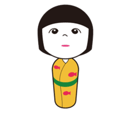 KIRIKO of the kokeshi doll sticker #6379619