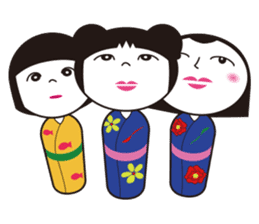 KIRIKO of the kokeshi doll sticker #6379620