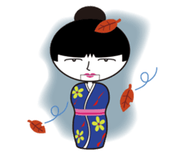 KIRIKO of the kokeshi doll sticker #6379626