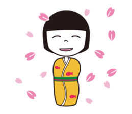 KIRIKO of the kokeshi doll sticker #6379628