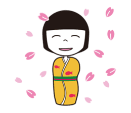 KIRIKO of the kokeshi doll sticker #6379628