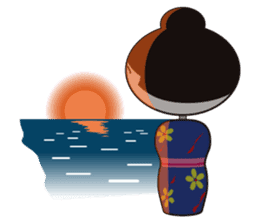 KIRIKO of the kokeshi doll sticker #6379630