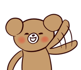 Bear and friend's happy day 1 sticker #6379674