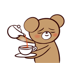 Bear and friend's happy day 1 sticker #6379675