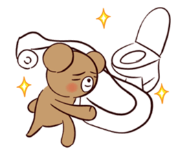 Bear and friend's happy day 1 sticker #6379677