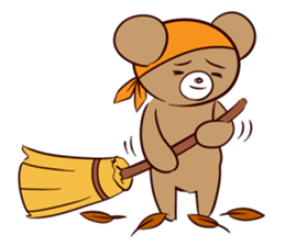 Bear and friend's happy day 1 sticker #6379690