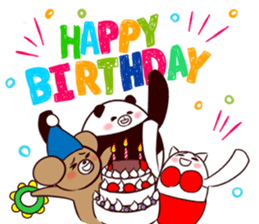 Bear and friend's happy day 1 sticker #6379703