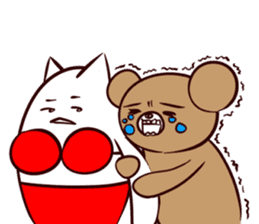 Bear and friend's happy day 1 sticker #6379705