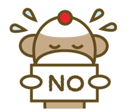 Mr Sock Monkey's happy life sticker #6380055