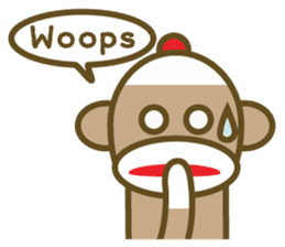 Mr Sock Monkey's happy life sticker #6380059