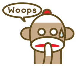 Mr Sock Monkey's happy life sticker #6380059