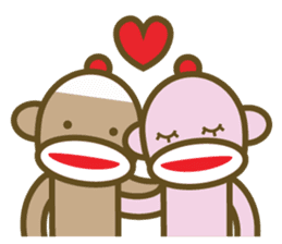 Mr Sock Monkey's happy life sticker #6380061