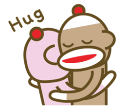 Mr Sock Monkey's happy life sticker #6380065