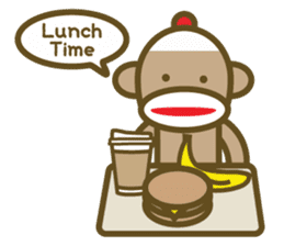 Mr Sock Monkey's happy life sticker #6380081