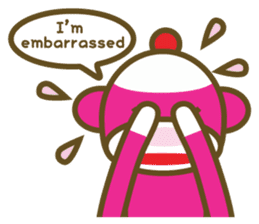 Mr Sock Monkey's happy life sticker #6380089