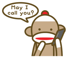 Mr Sock Monkey's happy life sticker #6380099