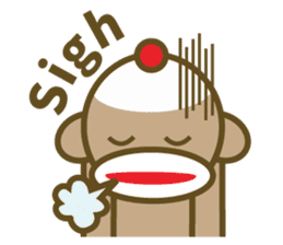 Mr Sock Monkey's happy life sticker #6380105