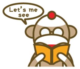 Mr Sock Monkey's happy life sticker #6380106