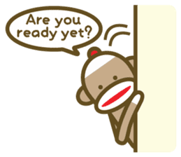 Mr Sock Monkey's happy life sticker #6380109