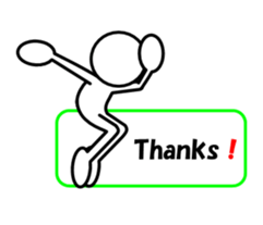 Sticker of stick figures vol.3 sticker #6380335