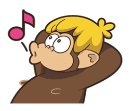 Bongo Banana Head Stickers 4 sticker #6380503