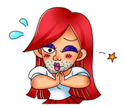 Ladyboy - NaNa English edition sticker #6380656