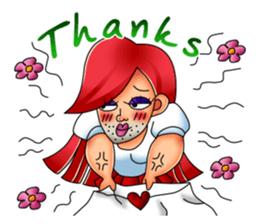 Ladyboy - NaNa English edition sticker #6380660