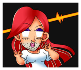 Ladyboy - NaNa English edition sticker #6380664