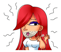 Ladyboy - NaNa English edition sticker #6380670