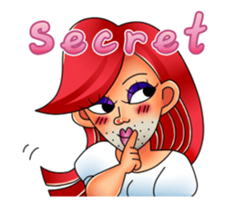 Ladyboy - NaNa English edition sticker #6380684