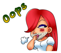 Ladyboy - NaNa English edition sticker #6380690