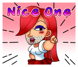 Ladyboy - NaNa English edition sticker #6380694