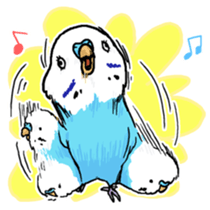 piko the budgerigar sticker #6381363
