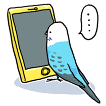 piko the budgerigar sticker #6381392