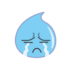 cute water drop sticker #6382412