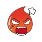 cute water drop sticker #6382417