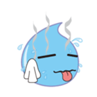 cute water drop sticker #6382423