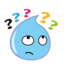 cute water drop sticker #6382430