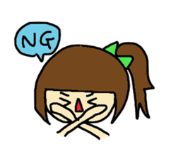 Ribbon Lady sticker #6383576