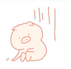 Simple Piggy sticker #6384230