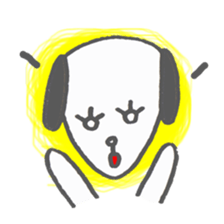 The apathetic dog sticker #6384604