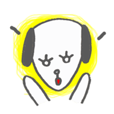 The apathetic dog sticker #6384604