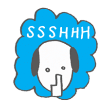 The apathetic dog sticker #6384619