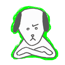 The apathetic dog sticker #6384622