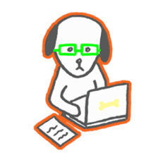 The apathetic dog sticker #6384628